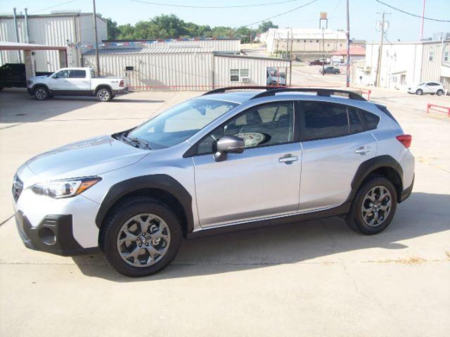 2021 Gray /Gray StarTex w/Yellow Stitching, leatherette Subaru Crosstrek Sport (JF2GTHSCXMH) with an 2.5L H4 SOHC 16V engine, Continuously Variable Transmission transmission, located at 605 West Oak Street, West, TX, 76691, (254) 826-5852, 31.803501, -97.098549 - Photo#0