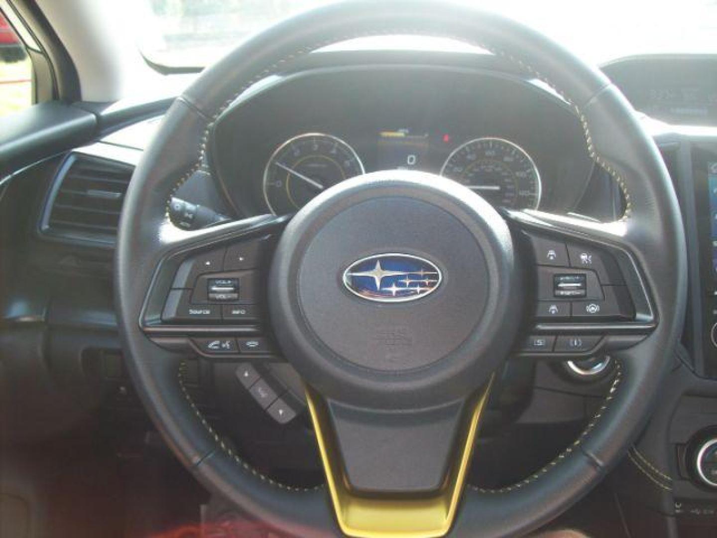 2021 Gray /Gray StarTex w/Yellow Stitching, leatherette Subaru Crosstrek Sport (JF2GTHSCXMH) with an 2.5L H4 SOHC 16V engine, Continuously Variable Transmission transmission, located at 605 West Oak Street, West, TX, 76691, (254) 826-5852, 31.803501, -97.098549 - Photo#9