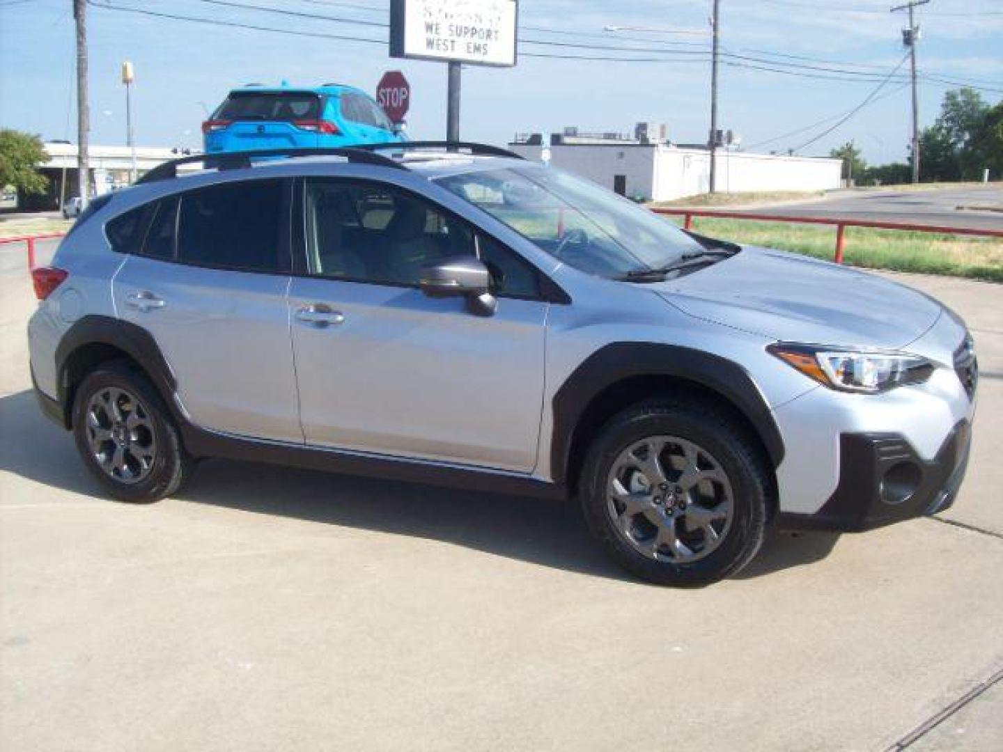 2021 Gray /Gray StarTex w/Yellow Stitching, leatherette Subaru Crosstrek Sport (JF2GTHSCXMH) with an 2.5L H4 SOHC 16V engine, Continuously Variable Transmission transmission, located at 605 West Oak Street, West, TX, 76691, (254) 826-5852, 31.803501, -97.098549 - Photo#1