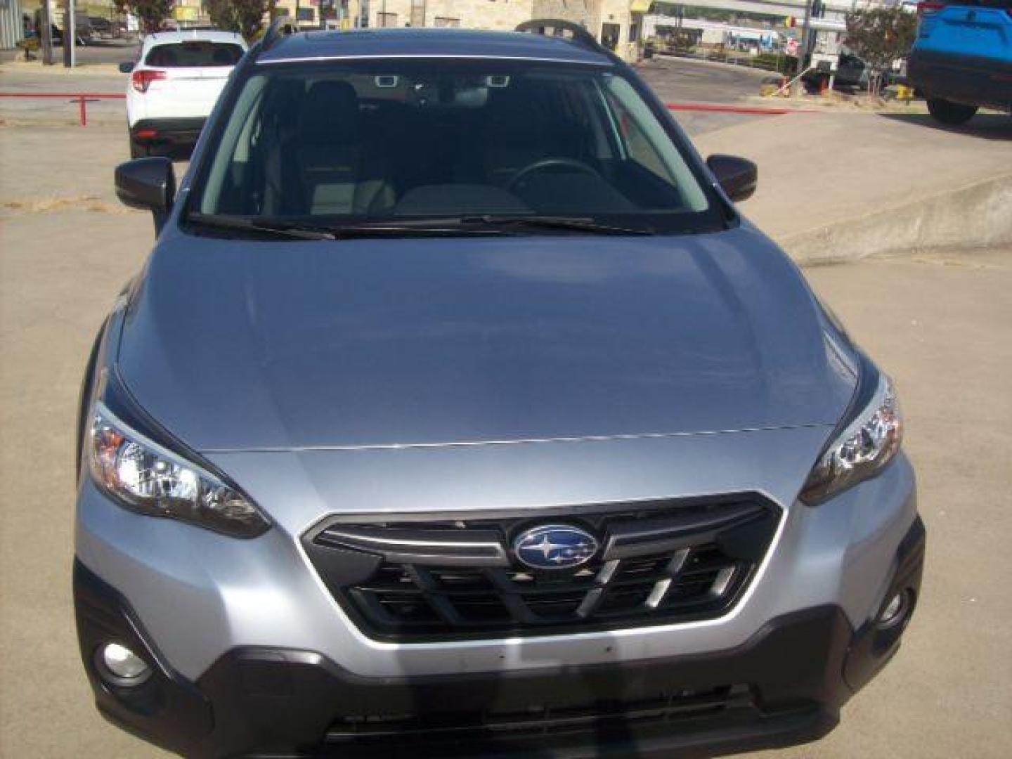 2021 Gray /Gray StarTex w/Yellow Stitching, leatherette Subaru Crosstrek Sport (JF2GTHSCXMH) with an 2.5L H4 SOHC 16V engine, Continuously Variable Transmission transmission, located at 605 West Oak Street, West, TX, 76691, (254) 826-5852, 31.803501, -97.098549 - Photo#2