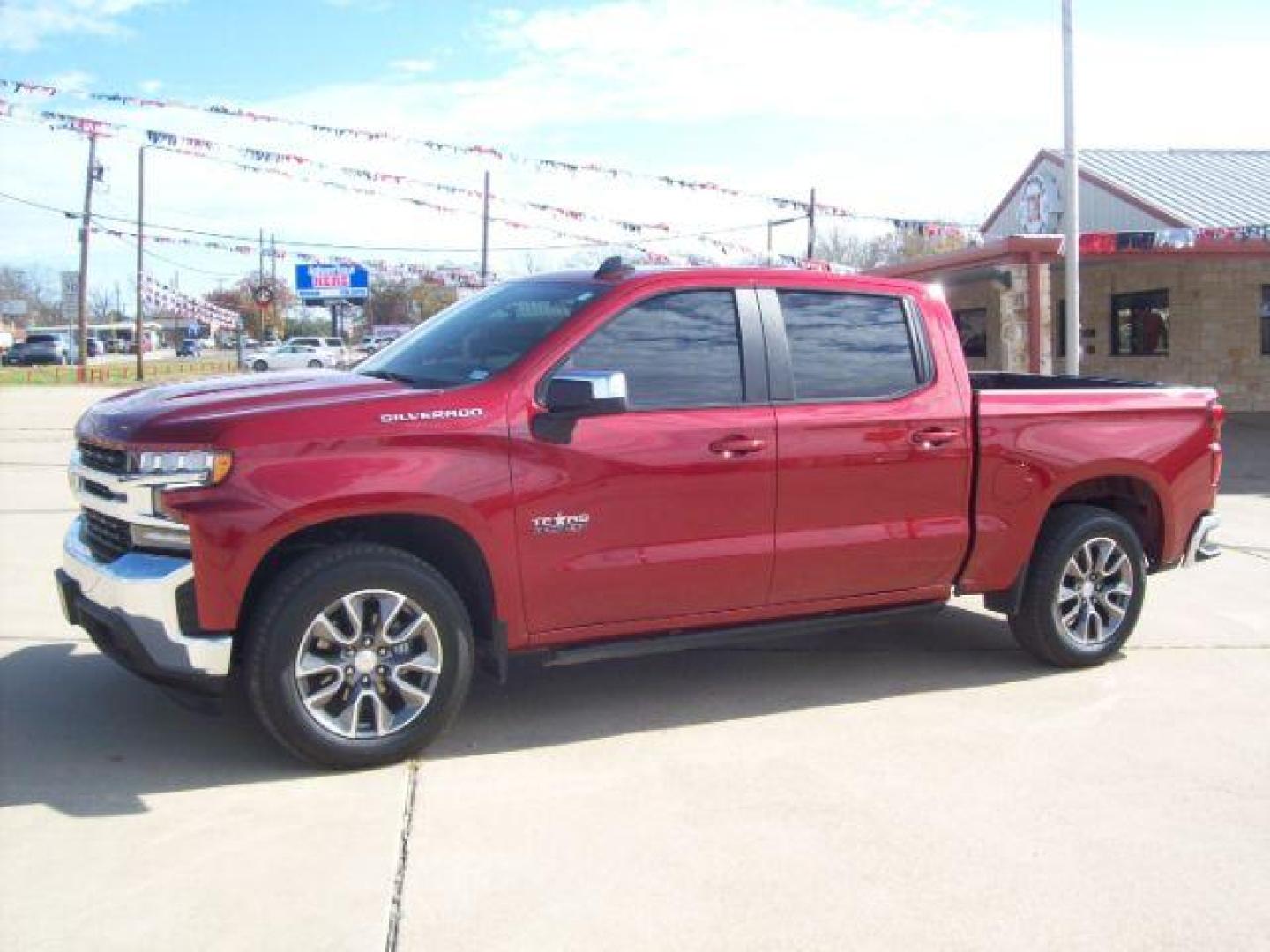 2022 Maroon /Gideon/Very Dark Atmosphere Chevrolet Silverado 1500 Limited LT Crew Cab 2WD (1GCPWCED4NZ) with an 5.3L V8 OHV 16V engine, 6-Speed Automatic transmission, located at 605 West Oak Street, West, TX, 76691, (254) 826-5852, 31.803501, -97.098549 - Photo#0