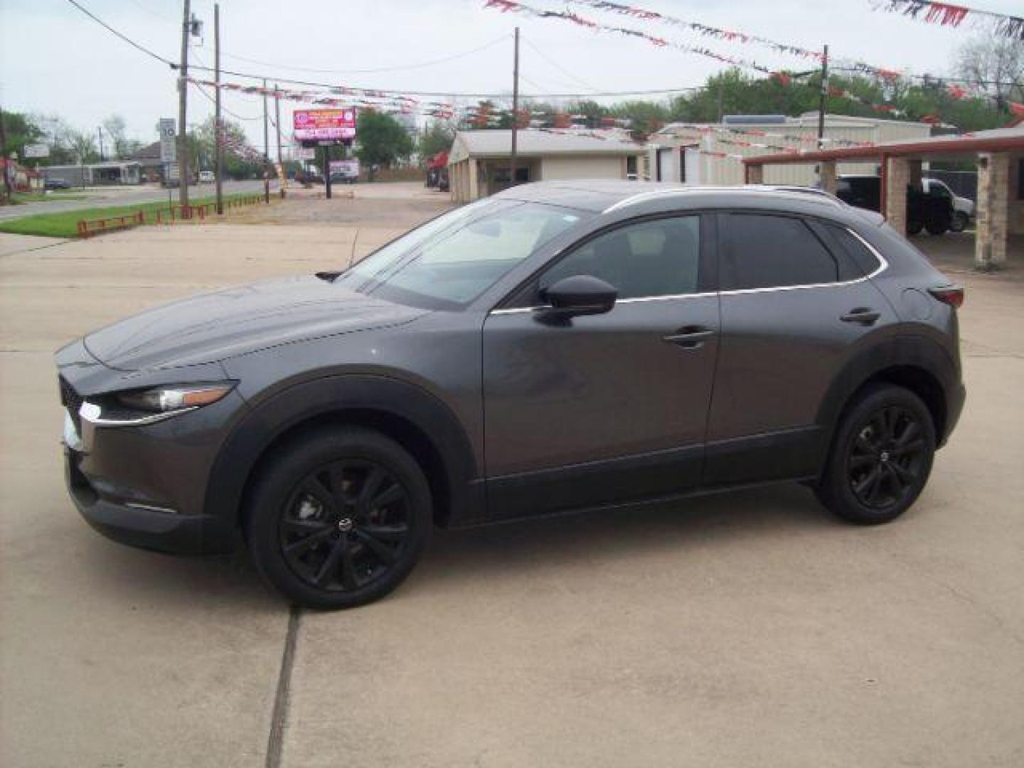 2022 Gray /Black Mazda CX-30 2.5 Turbo AWD (3MVDMBAY4NM) with an 2.5L L4 DOHC 16V TURBO engine, 6-Speed Automatic transmission, located at 605 West Oak Street, West, TX, 76691, (254) 826-5852, 31.803501, -97.098549 - Photo#0