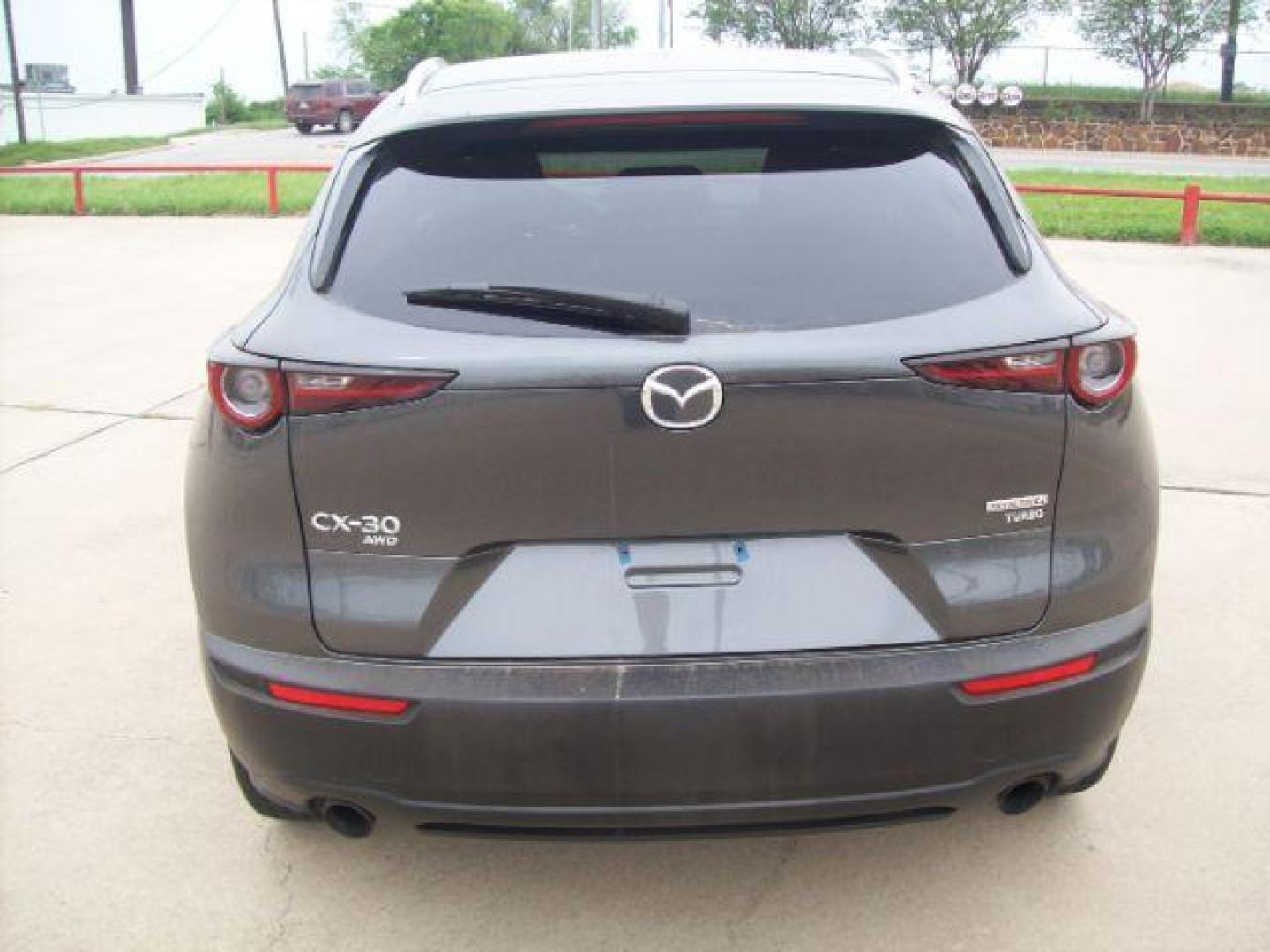 2022 Gray /Black Mazda CX-30 2.5 Turbo AWD (3MVDMBAY4NM) with an 2.5L L4 DOHC 16V TURBO engine, 6-Speed Automatic transmission, located at 605 West Oak Street, West, TX, 76691, (254) 826-5852, 31.803501, -97.098549 - Photo#2