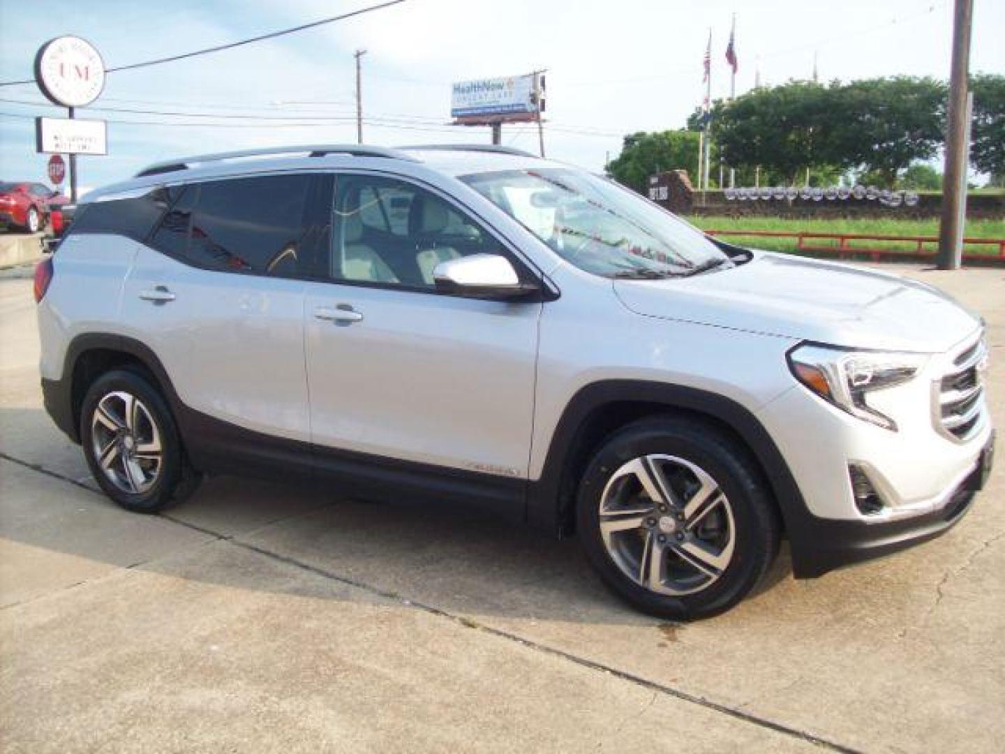 2019 White /Jet Black, leather GMC Terrain SLT (3GKALPEV1KL) with an 1.4L L4 DOHC 16V TURBO engine, 6-Speed Automatic transmission, located at 605 West Oak Street, West, TX, 76691, (254) 826-5852, 31.803501, -97.098549 - Photo#1